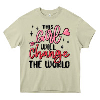 Mossy this girl will change the world Heavy Core Tee - MaliasSmallBusiness