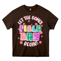 Chocolate Brown field day let the games begin Heavy Core Tee - JahusDesignShop