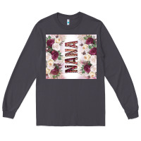 Smoke mother's day nana flowers tumbler tbs Long Sleeve Tee - TumblerDesignByShophia