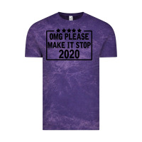 Cloud Purple Omg Please Make It Stop 2020 Vintage Tee - Bettercallsaul