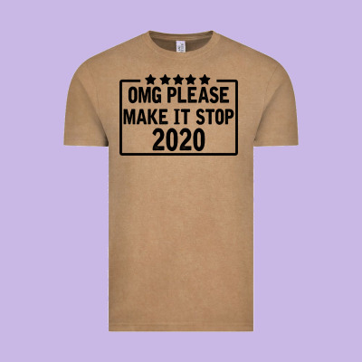 Omg Please Make It Stop 2020 Vintage Tee Designed By Bettercallsaul