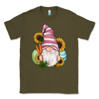 Army Green easter gnomes egg carrot sunflowers Classic Tee - RanaPortraitStore
