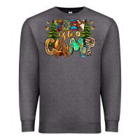 Charcoal Heather Born To Camp Premium Sweatshirt - CowhideDigitalArt