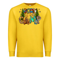Lemon Born To Camp Premium Sweatshirt - CowhideDigitalArt
