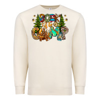 Sandshell Born To Camp Premium Sweatshirt - CowhideDigitalArt
