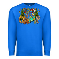 True Royal Born To Camp Premium Sweatshirt - CowhideDigitalArt