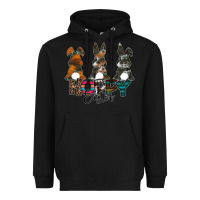 Black Hoppy Easter Heavyweight Hoodie - CowhideDigitalArt