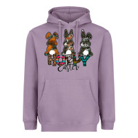 Lavender Hoppy Easter Heavyweight Hoodie - CowhideDigitalArt