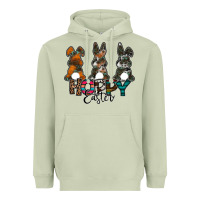 Matcha Hoppy Easter Heavyweight Hoodie - CowhideDigitalArt