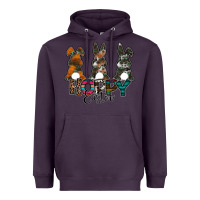 Plum Hoppy Easter Heavyweight Hoodie - CowhideDigitalArt