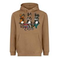Toasted Coconut Hoppy Easter Heavyweight Hoodie - CowhideDigitalArt