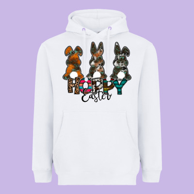 Hoppy Easter Heavyweight Hoodie Designed By Cowhidedigitalart