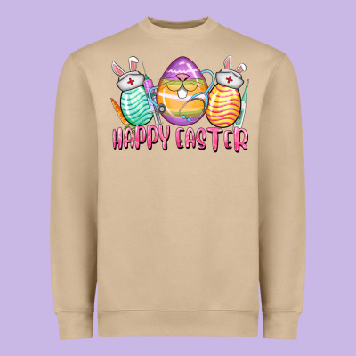 Happy Easter Nurse Eggs Easter Day Heavyweight Sweatshirt Designed By Cowgirlartshop
