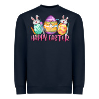 Navy Happy Easter Nurse eggs Easter Day Heavyweight Sweatshirt - CowGirlArtShop