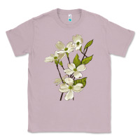 Lilac American Dogwood Flower Illustrations Classic Tee - LillyAllenDesigns