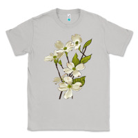 Moon Dust American Dogwood Flower Illustrations Classic Tee - LillyAllenDesigns