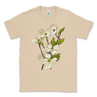 Mushroom American Dogwood Flower Illustrations Classic Tee - LillyAllenDesigns