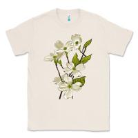Natural American Dogwood Flower Illustrations Classic Tee - LillyAllenDesigns