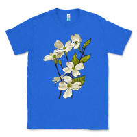 True Royal American Dogwood Flower Illustrations Classic Tee - LillyAllenDesigns
