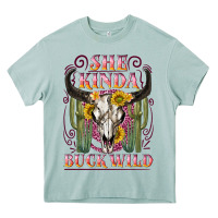 Arona she kinda buck wild with bull skull Heavy Core Tee - NancyCooperArtShop