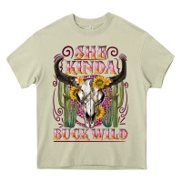 Mossy she kinda buck wild with bull skull Heavy Core Tee - NancyCooperArtShop