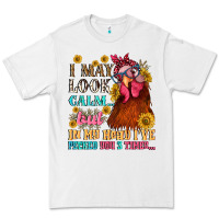 White i may look calm but in my head i pecked you three Premium Tee - NancyCooperArtShop