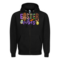 Black Easter Vibes Zipper Hoodie - BundleAndBundleShop