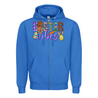 True Royal Easter Vibes Zipper Hoodie - BundleAndBundleShop