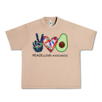 Burro PEACE LOVE AVOCADOS Urban Heavy Tee - Bettercallsaul