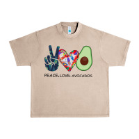 French Oak PEACE LOVE AVOCADOS Urban Heavy Tee - Bettercallsaul