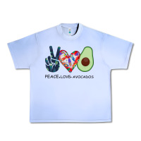 Grape Ice PEACE LOVE AVOCADOS Urban Heavy Tee - Bettercallsaul
