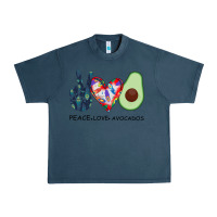 Midnight Navy PEACE LOVE AVOCADOS Urban Heavy Tee - Bettercallsaul