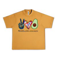 Peanut Butter PEACE LOVE AVOCADOS Urban Heavy Tee - Bettercallsaul
