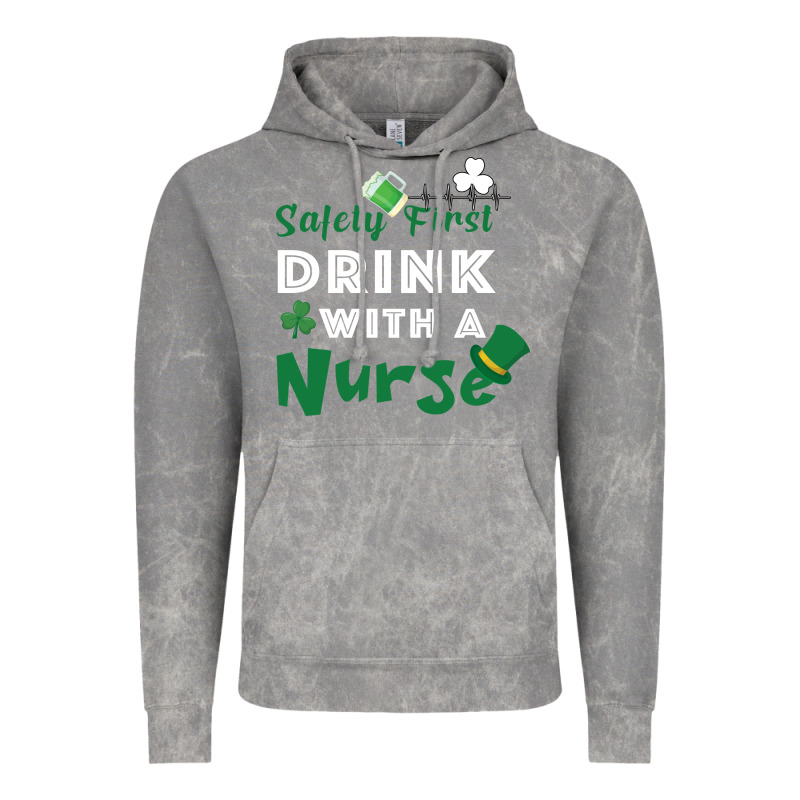 Safety First Drink With A Nurse Vintage Hoodie by Bettercallsaul | Teevron