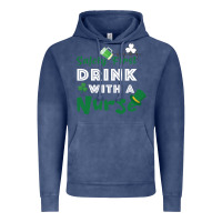 Vintage Denim Safety First Drink With A Nurse Vintage Hoodie - Bettercallsaul
