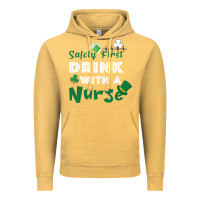 Vintage Mustard Safety First Drink With A Nurse Vintage Hoodie - Bettercallsaul