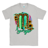 Moon Dust Scorpio Zodiac Sign Sunflower Leopard Serape Classic Tee - RanaPortraitStore
