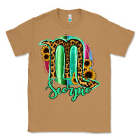Toasted Coconut Scorpio Zodiac Sign Sunflower Leopard Serape Classic Tee - RanaPortraitStore