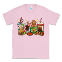 Bubblegum Pink Christmas coffee cups with Poodle Classic Tee - RanaPortraitStore
