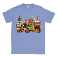 Colony Blue Christmas coffee cups with Poodle Classic Tee - RanaPortraitStore