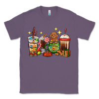 Lavender Christmas coffee cups with Poodle Classic Tee - RanaPortraitStore