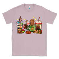 Lilac Christmas coffee cups with Poodle Classic Tee - RanaPortraitStore