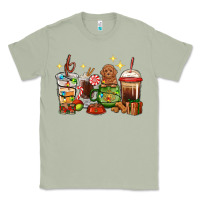 Matcha Christmas coffee cups with Poodle Classic Tee - RanaPortraitStore