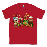 Red Christmas coffee cups with Poodle Classic Tee - RanaPortraitStore