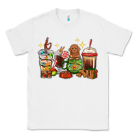 White Christmas coffee cups with Poodle Classic Tee - RanaPortraitStore