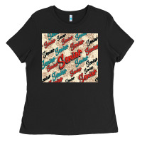 Black senior Ladies Tee - NancyCooperArtShop