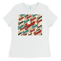White senior Ladies Tee - NancyCooperArtShop