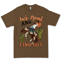 Cacao buck around and find out rodeo cowboy Premium Tee - MaliasSmallBusiness