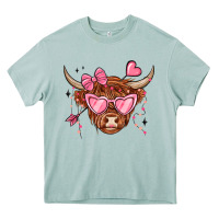 Arona valentines day long haired cow Heavy Core Tee - MaliasSmallBusiness