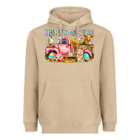 Mushroom Happy Easter Animal Farm Truck Heavyweight Hoodie - CowhideDigitalArt